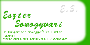 eszter somogyvari business card